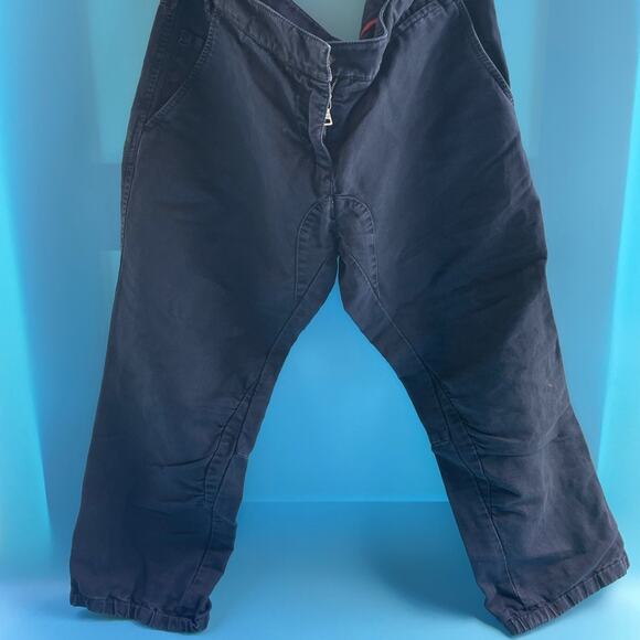 Prada Womens Navy Blue Cotton & Linen Ankle Zip Pull On Skimmer Shorts Size 38 - Picture 4 of 8